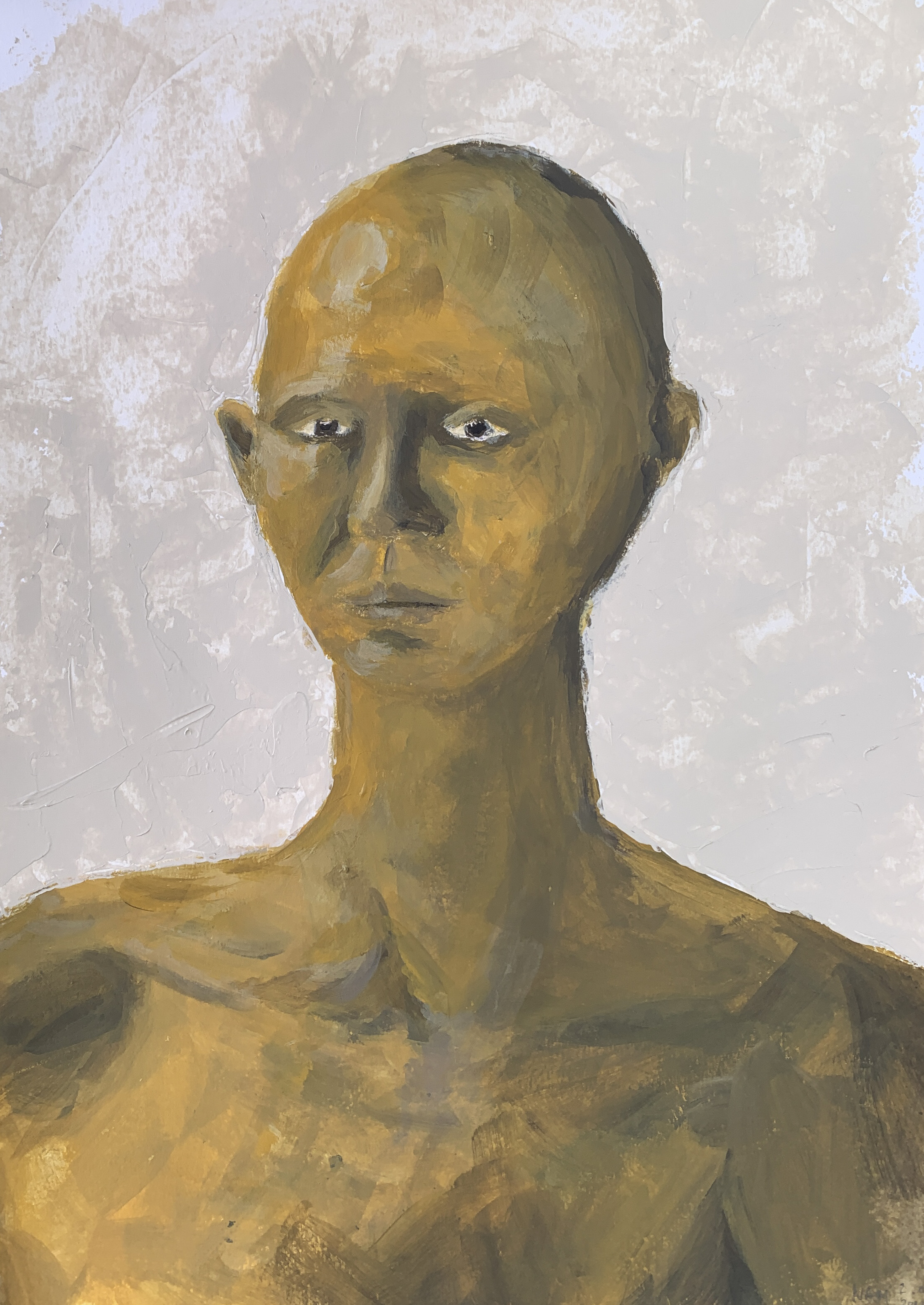 Portray of a woman in yellow