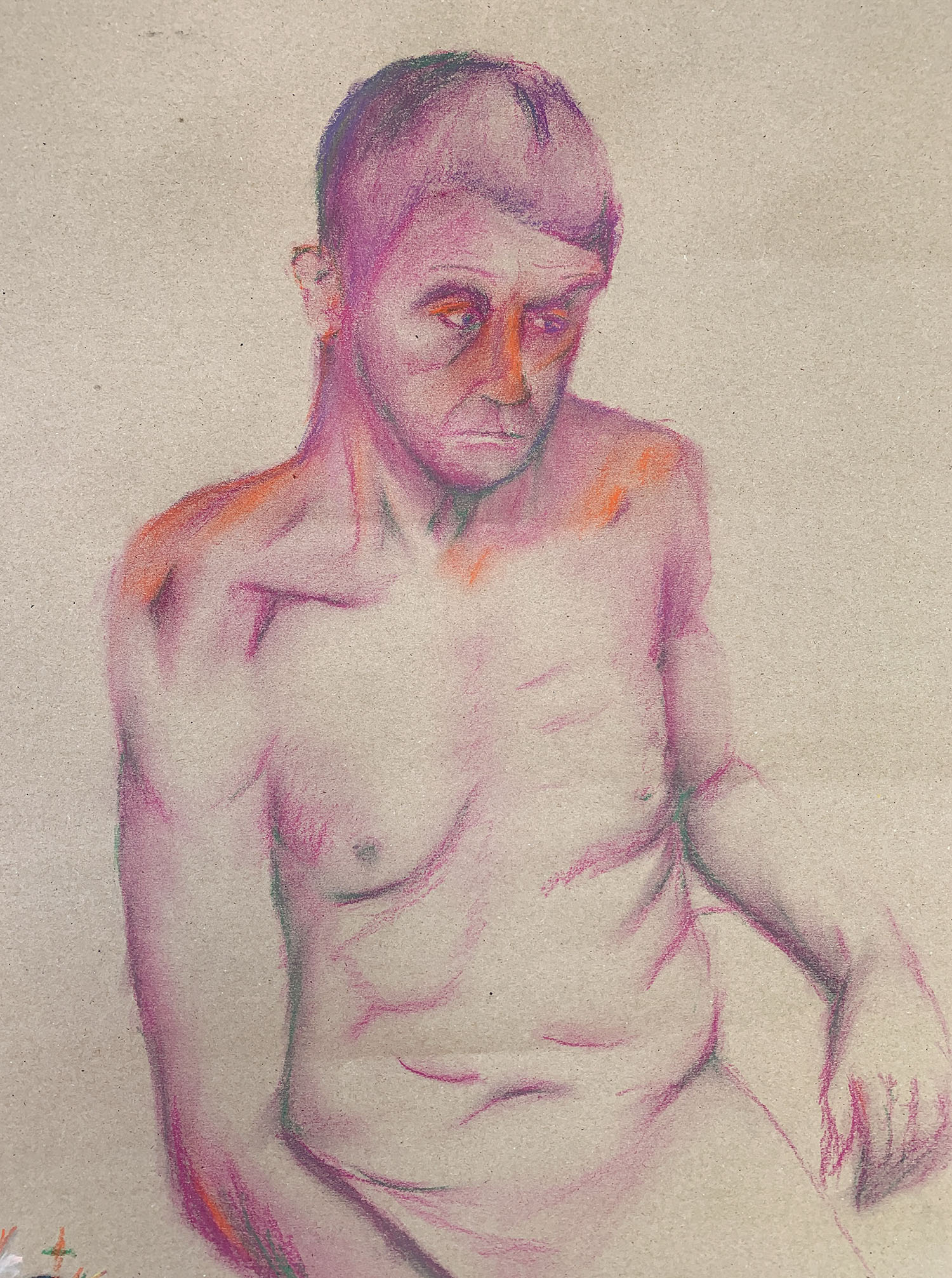 Life drawing of a man