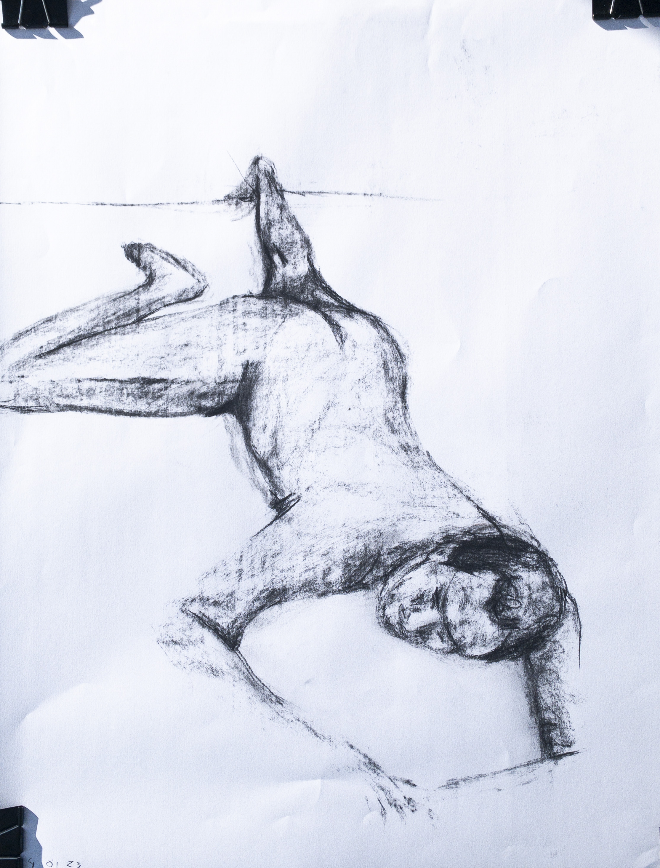 Life drawing of a man