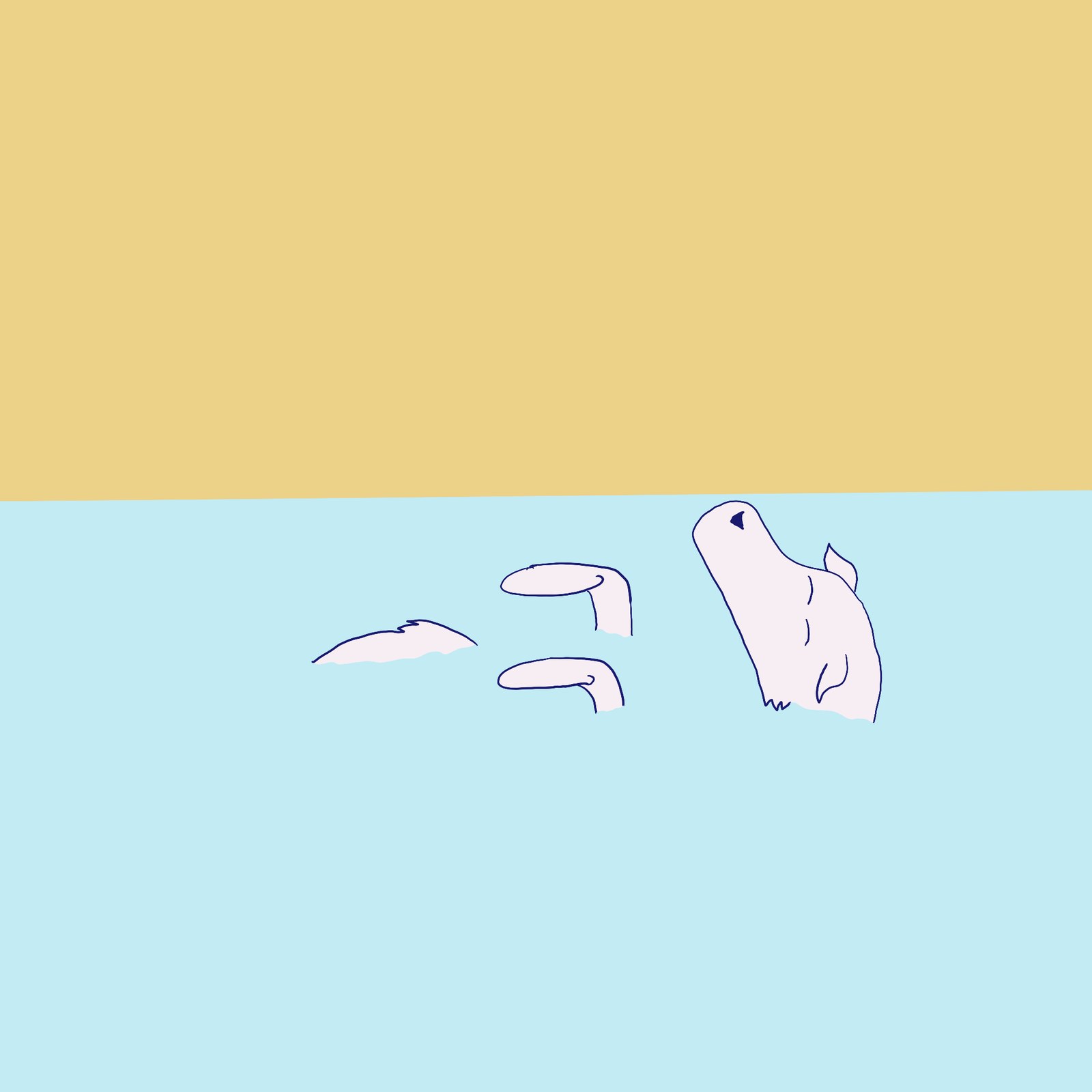 Chien dans l'eau
