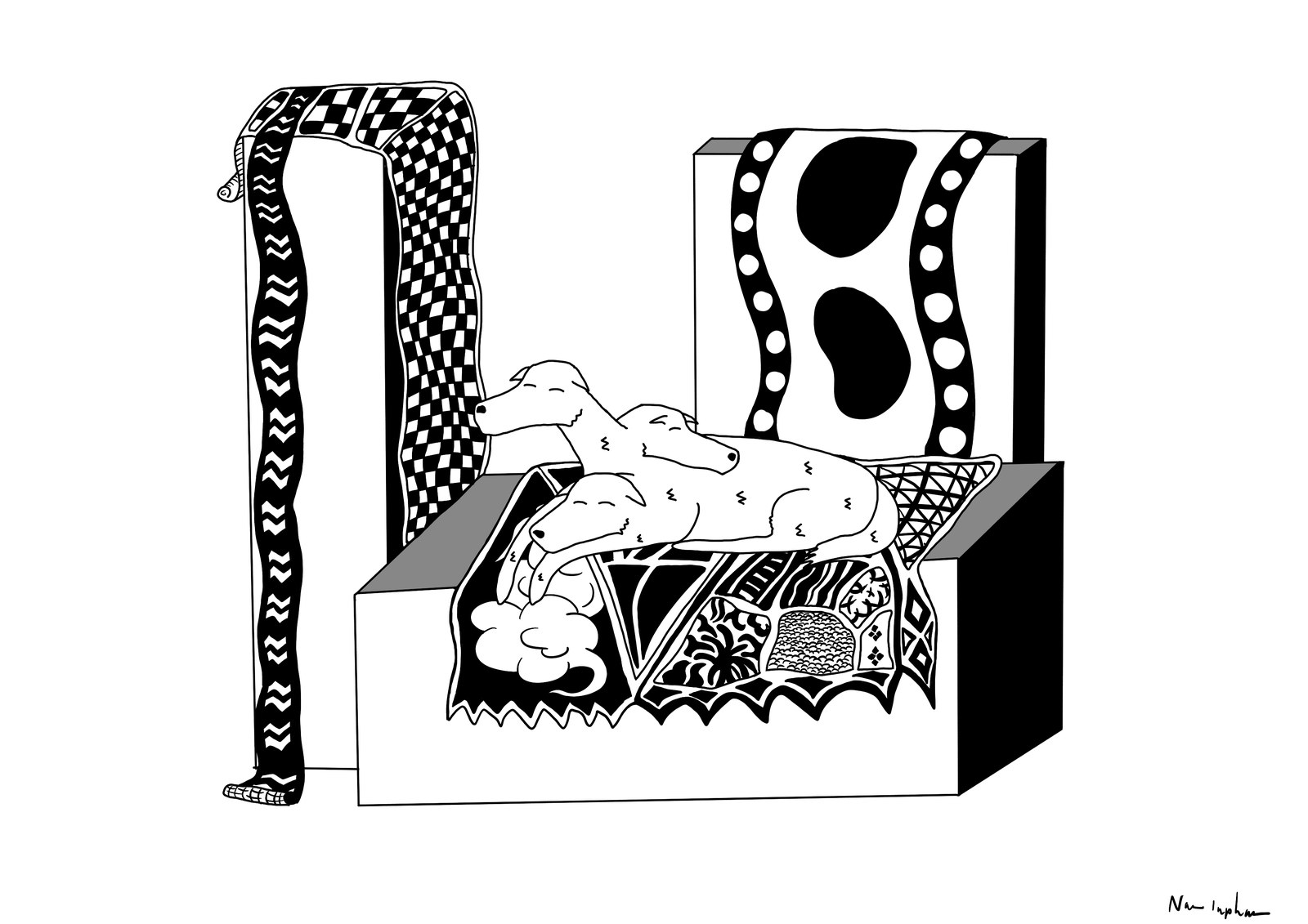 Cerbère au repos