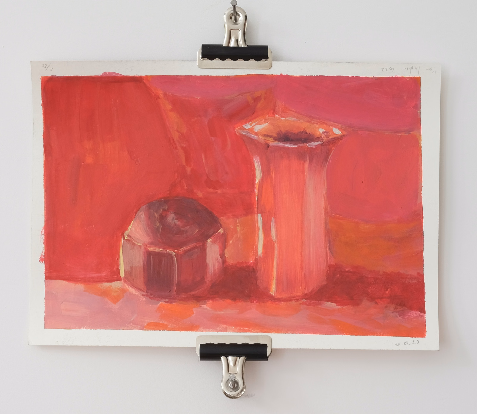 Deux objets rouge